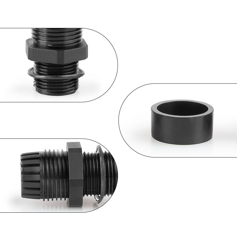 Nylon cable gland 丨Nylon Metric thread types丨IP66 IP68 丨 Strain relief 丨Cord grip
