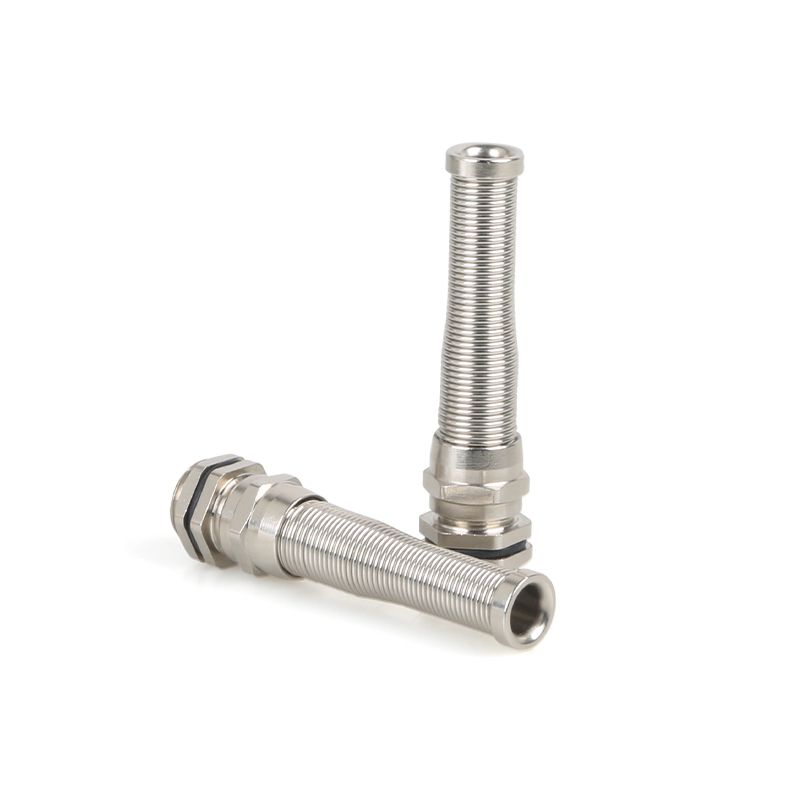 Anti bending brass cable glands 丨 M-R types 丨 IP66 IP68 丨 Stress relief 丨 Wire clamp