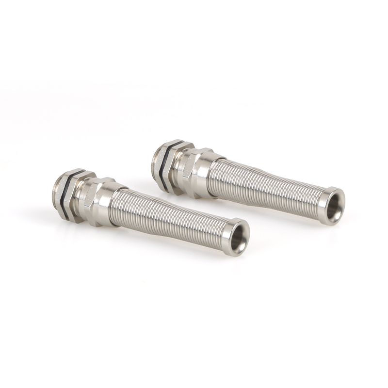 Anti bending brass cable glands 丨 M-R types 丨 IP66 IP68 丨 Stress relief 丨 Wire clamp