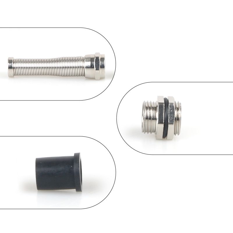 Anti bending brass cable gland 丨 PG-R types 丨 IP66 IP68 丨 Stress relief 丨 Wire clamp