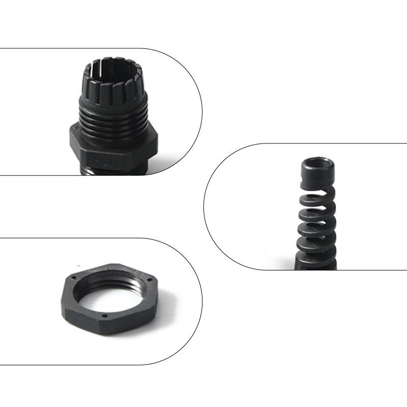 Anti bending nylon cable gland 丨PG-R d types丨IP66 IP68 丨 Strain relief 丨Cord grip