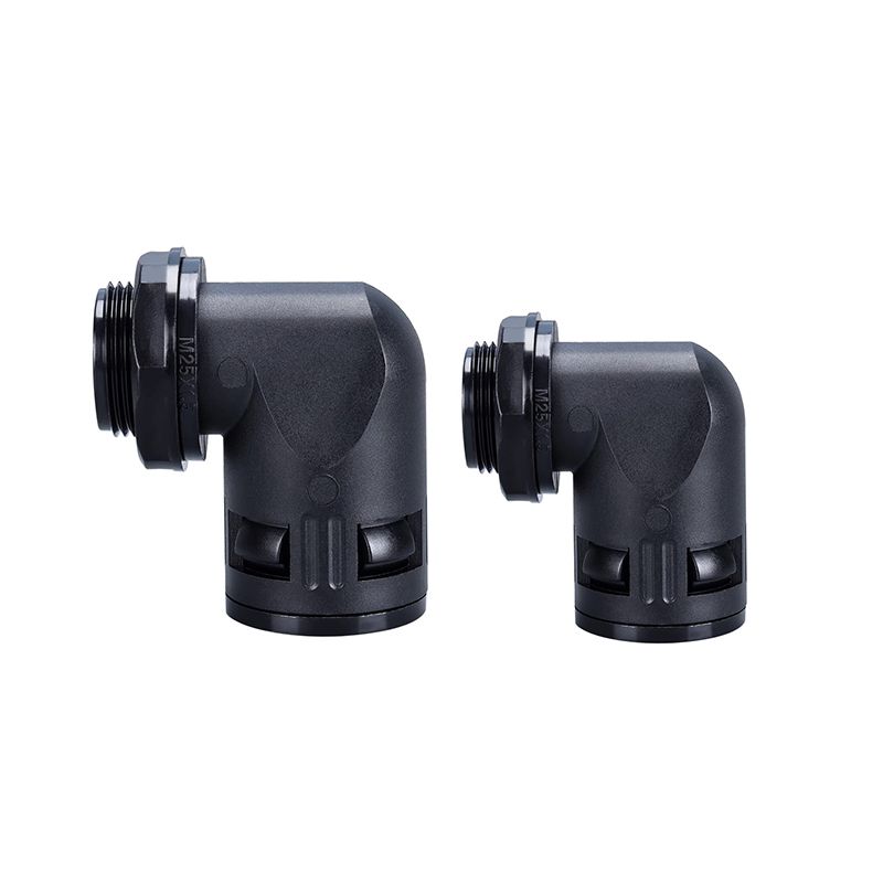 Nylon conduit connector 丨 SM-W series right angle connector 90 丨 IP65 丨 customization