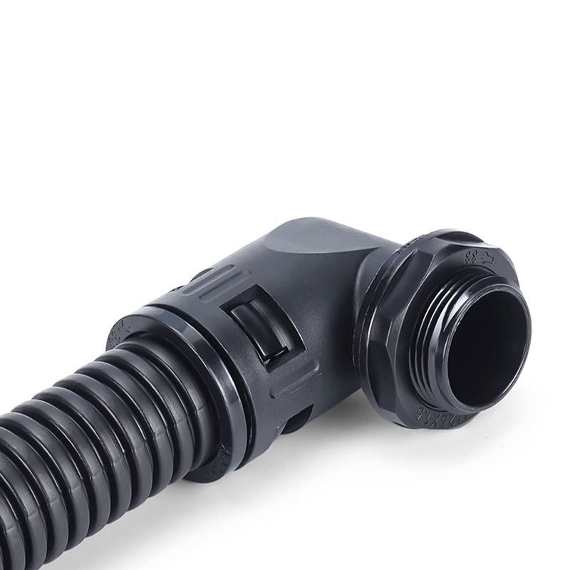 Nylon conduit connector 丨 SM-W series right angle connector 90 丨 IP65 丨 customization