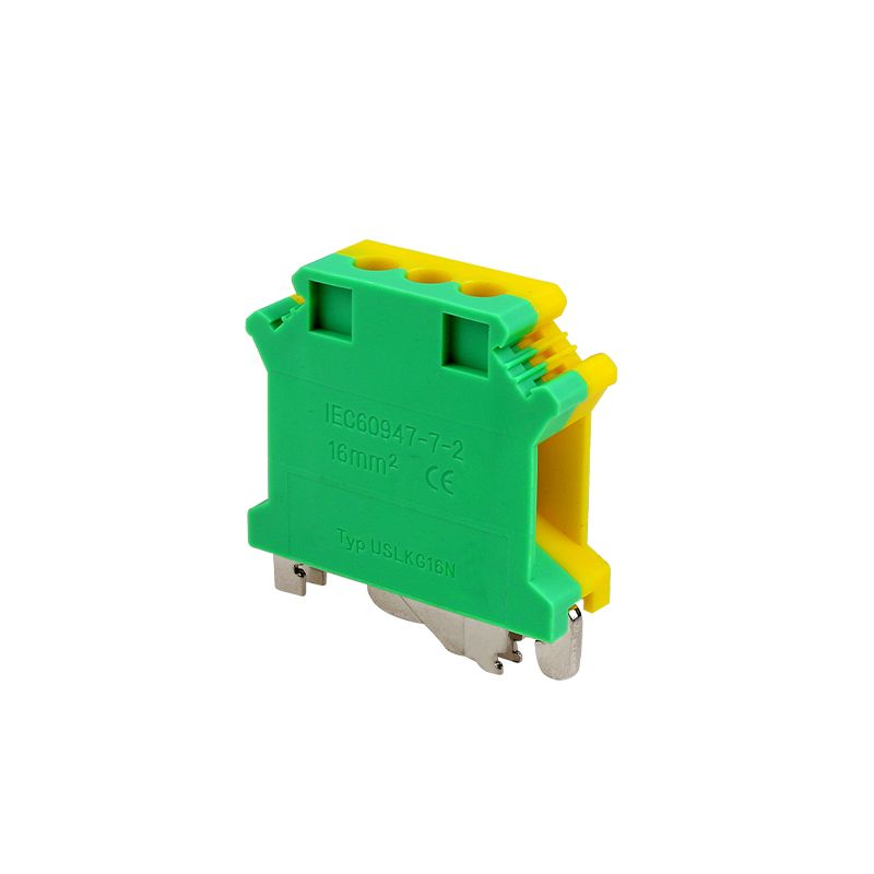 Wiring terminal 丨 UK series grounding terminal 丨 Metal component made of red copper material 丨 customized