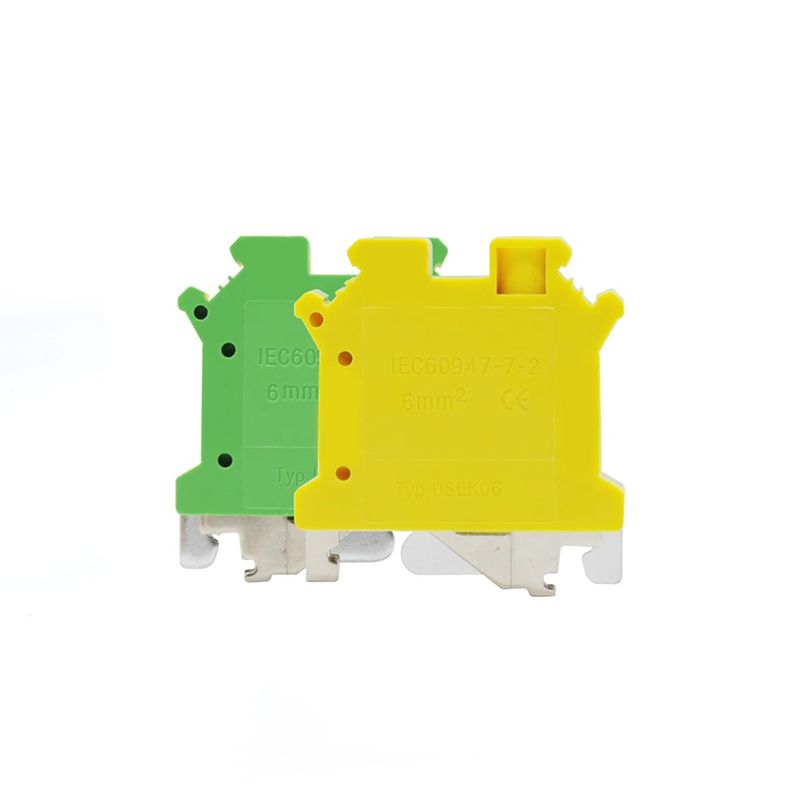 Wiring terminal 丨 UK series grounding terminal 丨 Metal component made of red copper material 丨 customized