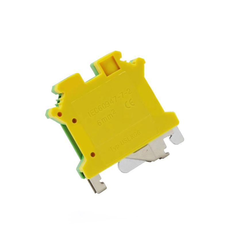 Wiring terminal 丨 UK series grounding terminal 丨 Metal component made of red copper material 丨 customized