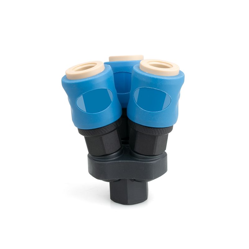 Multi head plastic steel pneumatic self-locking quick connector 丨 Full range of specifications two-way/three-way type