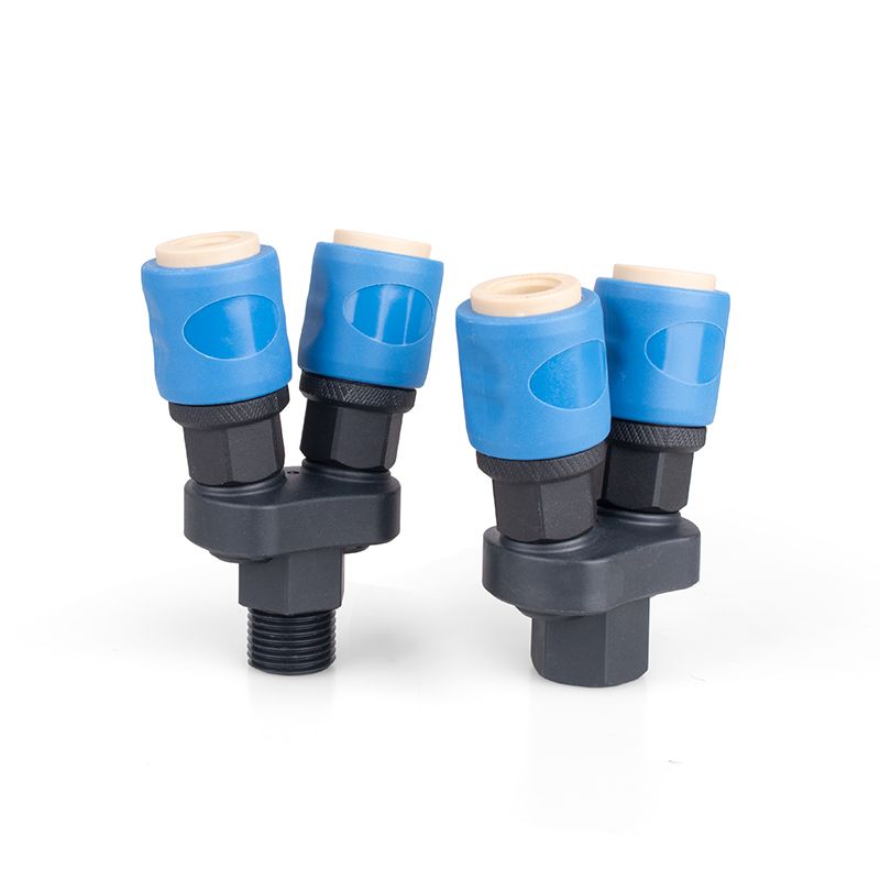 Multi head plastic steel pneumatic self-locking quick connector 丨 Full range of specifications two-way/three-way type