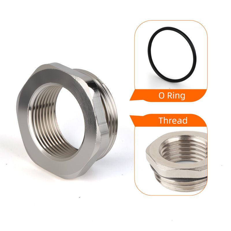 Metal reducing ring 丨 IP66 IP68 丨 M/PG/G/NPT types 丨 304/316L stainless steel, brass nickel plated material