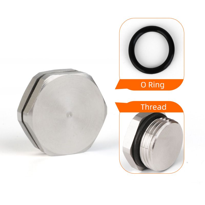 Metal hexagonal plug 丨 IP66 IP68丨 PG/M types 丨 304/316L stainless steel, brass nickel plated material