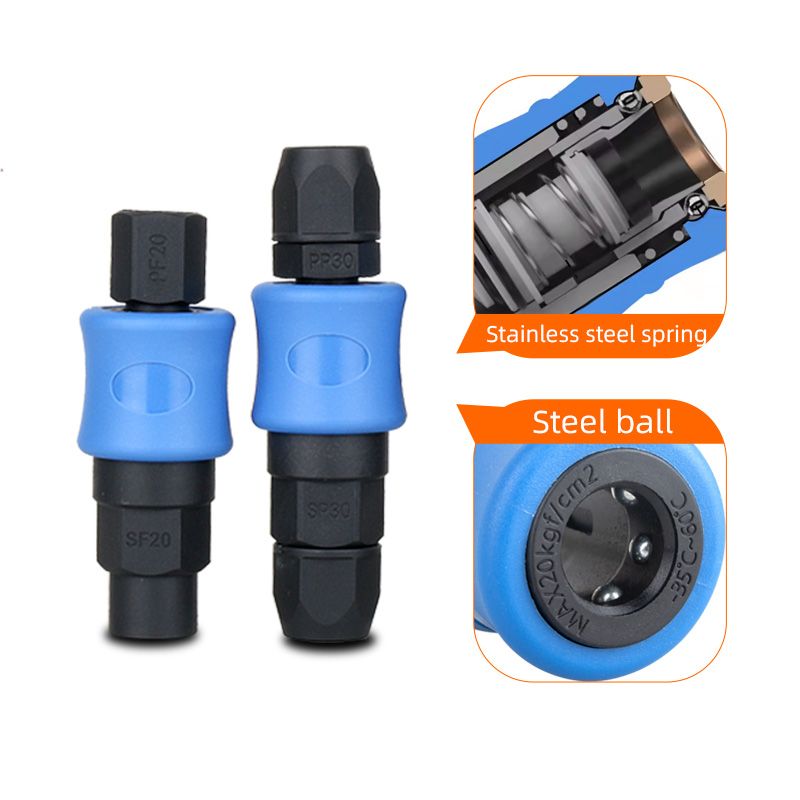 Pneumatic quick connector I Plastic steel I Self-locking I SP/SF/SH/SM type