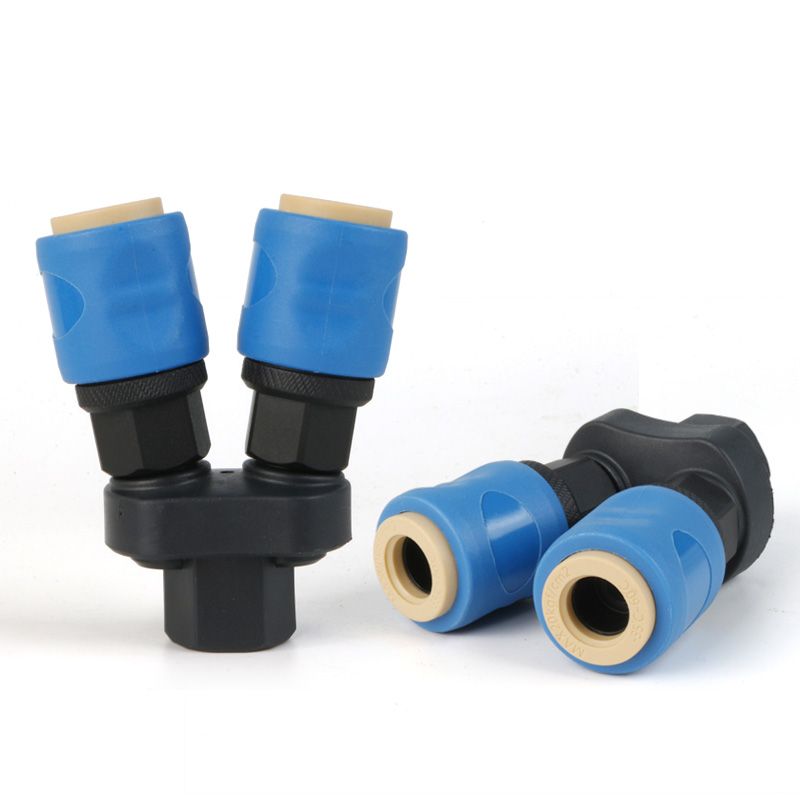 Multi head plastic steel pneumatic self-locking quick connector 丨 Full range of specifications two-way/three-way type