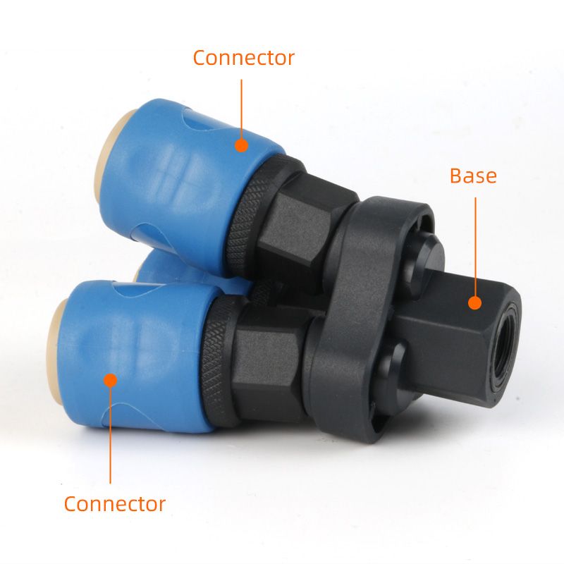 Multi head plastic steel pneumatic self-locking quick connector 丨 Full range of specifications two-way/three-way type