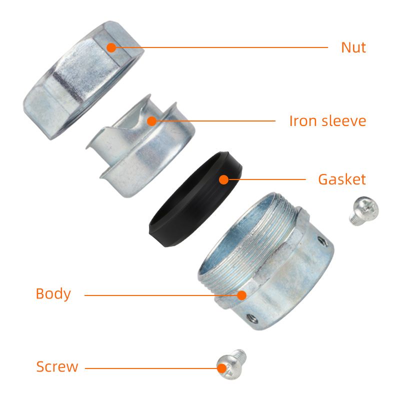Metal hose connector 丨 DKJ series 丨 IP65 丨 customization