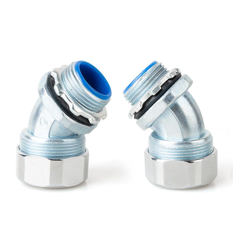 Metal hose connector 丨 DWJ series 45&deg; 丨 IP65 丨 customizatio