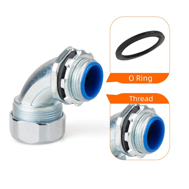 Metal hose connector 丨 DWJ series 90 ° 丨 IP65 丨 customization